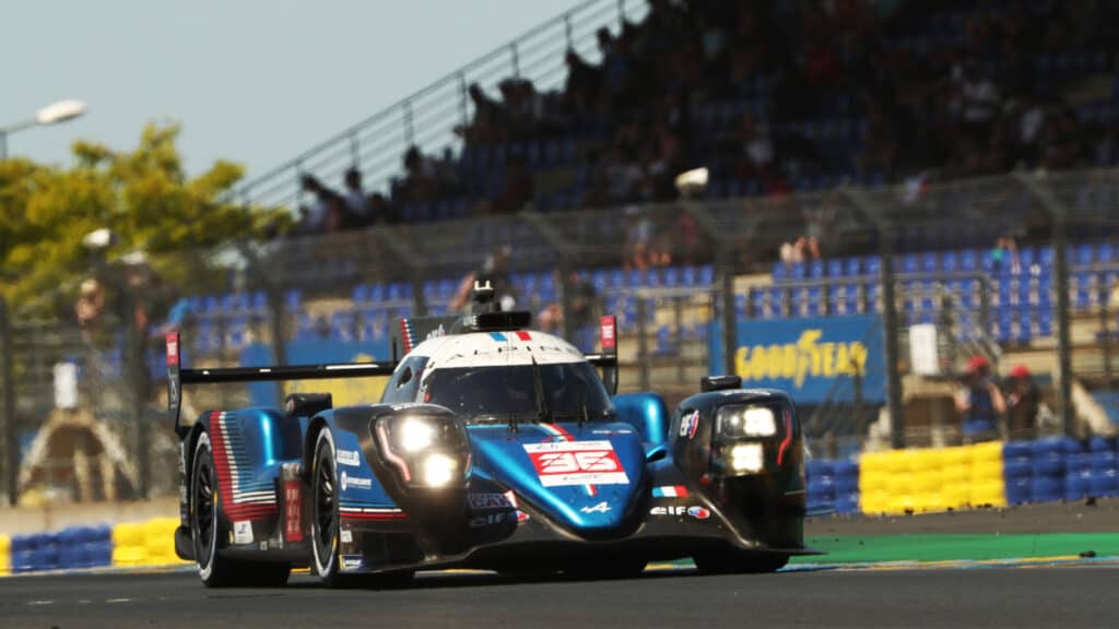 #36 Alpine ELF Team Alpine A480  Gibson Hypercar of André Negrão, Nicolas Lapierre, Matthieu Vaxiviere, 2022 24 Hours of Le Mans - Motorsport Images